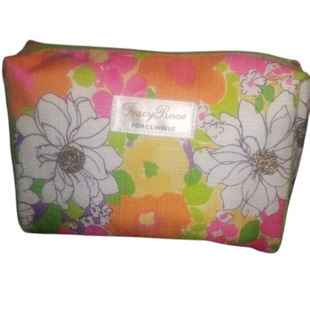 Tracy Reese for Clinique Floral Cosmetic Bag  | New with goodies